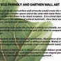 Other wall decoration - Eco - Friendly & Nature Inspired Wall Artworks. Subject: Hand Painted Floral Pattern - VEN AESTHETIC CREATIONS