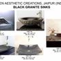 Hotel bedrooms - Black Granite Sinks  - VEN AESTHETIC CREATIONS