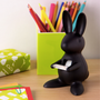 Stationery - Teddy Scissors+Clips Holder: Stationery in Garden Collection Cute Office Equipment - QUALY DESIGN OFFICIAL