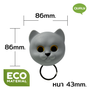 Other wall decoration - Frenchy Key Holder - Key Ring Collection: Keyring Pets Dog Panda Mouse Cat and Friends Home Decor - QUALY DESIGN OFFICIAL