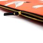 Clutches - Laptop sleeve Macbook 15": Coral Cranes - CASYX