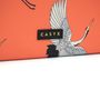 Clutches - Laptop sleeve Macbook 15": Coral Cranes - CASYX