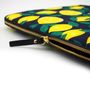 Clutches - Laptop sleeve Macbook 15": Midnight Lemons. - CASYX