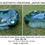 Sculptures, statuettes and miniatures - Multi Purpose Natural Green Stone Bowl (Hand Carved) for Interiors & Outdoors  - VEN AESTHETIC CREATIONS