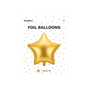 Guirlandes et boules de Noël - Ballon d'aluminium Star, 48cm, or - PARTYDECO