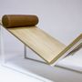 Lawn chairs - Solid Burgundy Oak Lounger - MR LOUIS
