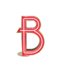 Children's lighting - LETTER B | FLOOR or WALL LAMP - CIRCU