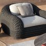 Lawn armchairs - Lounge chair 1 seater anthracite - MANUTTI