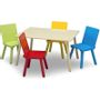 Bureaux - Table rectangulaire et 4 chaises pour enfant - PETIT POUCE FACTORY