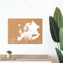 Autres décorations murales - Cartes ligneuses des pays et des continents - Cork maps. - MISS WOOD