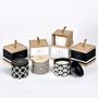 Candles - Ebba  fragrance 'Atlantic Breeze' candle in vessel with wooden lid - LAMBERT