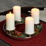 Guirlandes et boules de Noël - Couronne de table Saturnia avec 4 bougeoirs - LAMBERT