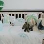 Bed linens - Blanket with Dino pattern for baby crib - PETIT ALO