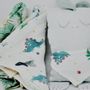 Fabrics - SET OF TWO MUSLIN SCARVES + DINO CUDDLY TOY - PETIT ALO