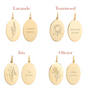 Jewelry - Petite hoop earrings Lavender medals herbarium - JOUR DE MISTRAL