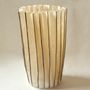 Vases - Washable Paper Stitched Vase (Natural) - INDIGENOUS