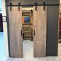 Walk-in closets - Solid Wood Sliding Door - SÉSAME, OUVRE-TOI