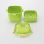 Children's mealtime - 4 POINT LOCK SALAD LUNCH BOX / COMBI BOX SET - THE SKATER CO.,LTD.