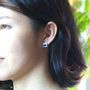 Cadeaux - TEGAKI « NEKO »【Peint à la main « Chat »】Boucles d'oreilles - NANAYOSHA 2020