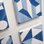 Decorative objects - Blue decor tile magnet - METROCS