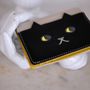 Petite maroquinerie - Portefeuille en cuir « walking cat » Bi-colore - KEORA KEORA TOKYO