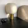 Table lamps - Alabaster and brass lamp - FLOATING HOUSE COLLECTION