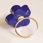Jewelry - K18 Flower Ring / Lapis Lazuli - NAM