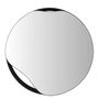 Mirrors - Mirror PUDDLE | oak wood, black or white, ∅ 50 cm - NAMUOS