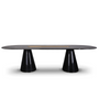 Dining Tables - Bertoia Oval Dining Table - CAFFE LATTE