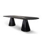 Dining Tables - Bertoia Oval Dining Table - CAFFE LATTE