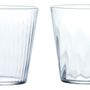 Verres - « SUNFARE » à rayures uniques et diagonales, du Japon - TOYO-SASAKI GLASS
