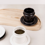 Tea and coffee accessories - Cup and saucer | Dark grey or white - NAMUOS