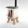 Kitchenettes - COOKIN STACK I KITCHENETTE IN CERAMIC - wood burning - LA CASTELLAMONTE