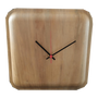 Horloges - Grande Horloge carrée  ( diametre 25cm) en feuilles de Palmiers - ARECABIO