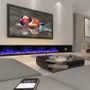 Chambres d'hôtels - 200-800 cm Cheminée à vapeur d'eau - Insert électrique 3D PRESTIGE AFIRE Cheminées Décoration Design - AFIRE