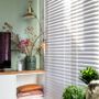 Curtains and window coverings - JASNO BLINDS - Custom wooden venetian blind in front of all bays, doors and windows. - JASNO
