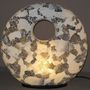 Lampes à poser - Lampe mosaïque blanche craquelée donut 80cm - JOLY  S COLLECTION