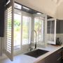 Curtains and window coverings - JASNO SHUTTERS - interior shutter with adjustable shutters in the kitchen - JASNO
