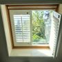 Curtains and window coverings - JASNO SHUTTERS - interior shutter with adjustable shutters in roof window and Velux - JASNO