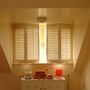Curtains and window coverings - JASNO SHUTTERS - Interior shutter with adjustable louver in dog sitting - JASNO