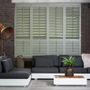 Curtains and window coverings - JASNO SHUTTERS - interior shutter with adjustable shutters in living, living room and dining room - JASNO