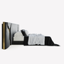 Upholstery fabrics - LAPIAZ BLACK Headboard - BOCA DO LOBO