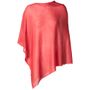 Scarves - LIGHTWEIGHT CASHMERE SQUARE PONCHO PLAIN - MIRROR IN THE SKY