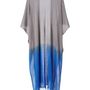 Scarves - SUPERFINE CASHMERE CAPE DIP DYE - MIRROR IN THE SKY