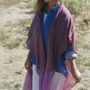 Scarves - SUPERFINE CASHMERE CAPE DIP DYE - MIRROR IN THE SKY