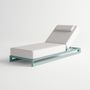Chairs for hospitalities & contracts - NUBES / Single Sunlounger - 10DEKA OUTDOOR FURNITURE