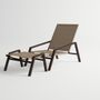 Lawn armchairs - PULVIS / Lounge armchair - football stool - 10DEKA OUTDOOR FURNITURE