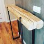 Console table - Solid wood console, old oak - MASIV_WOOD