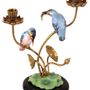 Decorative objects - Porcelain Kingfisher Candleholder - G & C INTERIORS A/S