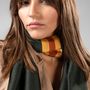 Scarves - Fresh Aroma - Cashmere and Silk Scarf - N S I J A